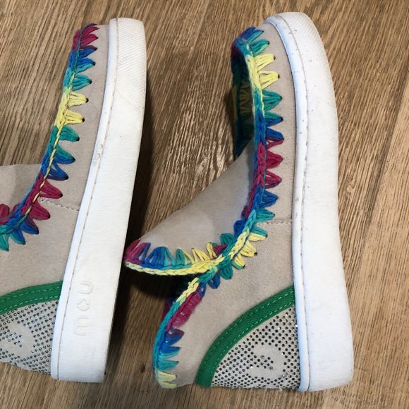 Mou Mou Summer eskimo mix colour stitching sneaker - Picture 2 of 8